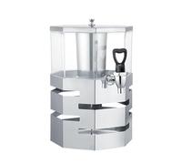 Dispensador De Bebidas Con Soporte, Dispensador De Bebidas Transparente Con Grifo Para Jugo Y Limonada, Cristalería Para Fiestas Y Bodas Stainless steel plating 4L