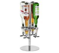 Dispensador de bebidas de soporte de 4 botellas, dispensador de óptica para licores