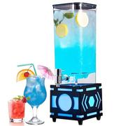 Dispensador de bebidas de torre de cerveza, dispensador de bebidas de 3 litros con grifo para fiestas, bar en casa, barbacoa y discotecas, función de iluminación LED