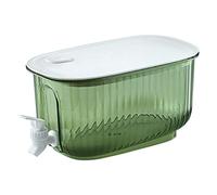 Dispensador de Bebidas, Dispensador de Bebidas con Grifo, Hervidor Frío de Gran Capacidad con Grifo, Jarra de Agua para Jugo de Refrigerador, Contenedor de Bebidas a Prueba de (Verde)
