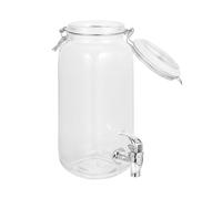 Dispensador De Bebidas Dispensador de jugo vidrio con grifo sellado for cocina, ideal for almacenar vino Para CóCteles, Jugos Y Agua