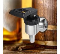 Dispensador de bebidas en acero inoxidable 304 adecuado reemplazo para zumos y vinos con mango de agarre cómodo (B)