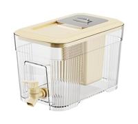 Dispensador De Bebidas En Refrigerador - Pucha De Agua 6L Con Grifo | Fugas A Prueba De Prueba, Contenedor De Calidad Alimentaria Con Tapa Para Jugo, Té, Leche, Café, Sidra | Ideal Para Refrigeración