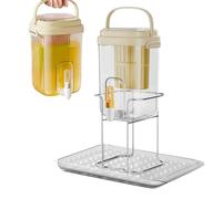 Dispensador de bebidas gláceas - Recipiente de gran capacidad con grifo, dispensador de bebidas frías, para picnics, reunión, viaje, camping, soda, limonada y de