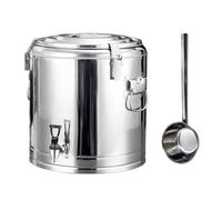 Dispensador De Bebidas Isotérmico De 30 litros, Contenedor Térmico para Transporte De Bebidas Frías Y Calientes con Grifo, Cubo Isotérmico De Acero Inoxidable De Gran 20L