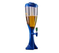 Dispensador de Bebidas Jugo Dispensador De Bebidas Con Grifo, Torre De Cerveza De 3 Litros Recipiente(Blue)