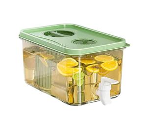 Dispensador De Bebidas Para Frigorífico - Contenedor De Agua De 2,8 L Con Espiga, Jarra De Bebidas Para Frigorífico Con Grifo, Dispensador De Almacenamiento De A Prueba De Fugas Para Uso Doméstic