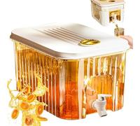 Dispensador de bebidas para frigorífico - Para agua fría de 3 litros y 5 litros con grifo | Contenedor de peras líquidas Peer Feste, enfriador Peer Bebidas Perr La Casa, Server Perr Bevandes