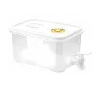 Dispensador de Bebidas para refrigerador, Botella de Agua Transparente de 5L con Grifo ergonómico para Uso Familiar Aire, Jarra de Agua Estable
