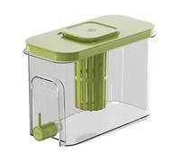 Dispensador de bebidas para refrigerador contenedor de té con grifo | Sistema de distribución antifugas para nevera y encimera de cocina, para bebidas calientes