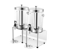 Dispensador De Bebidas Profesional, Jarra De Jugo Y Leche De Acero Inoxidable Con Cubeta De Vidrio Para Buffet De Hotel, Grifo Resistente Al Calor 16L