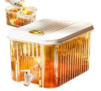 Dispensador de bebidas refrigerador - Recipiente de 3L/5L con filtro para agua fría, zumos de frutas, bebidas de frutas y té, con grifo doméstico | Usos ideales: y uti