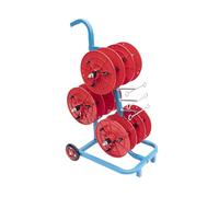 Dispensador De Bobinas De Cable Con Ruedas, Capacidad De 200 Kg, Múltiples Ejes Y 6 Bandejas De Almacenamiento, For Uso En Comercios Eléctricos.(Red)