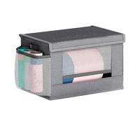 Dispensador de bolsas de basura | Contenedor Plegable - Dispensador De Almacenamiento Para Bolsas De Basura Con Bolsillo De Malla - para uso en Armario, Despensa, Dormitorio, Cuarto de Lavado, Cuarto