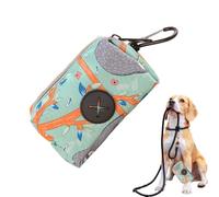 Dispensador De Bolsas De Basura De Perros, Soporte De Bolsas De Caca Para Perros - Bolsas De Recolección De Caca Para Perros Carrier | Herramienta De Soporte De Poliéster Para Caminar, Senderismo Al A