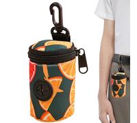 Dispensador de bolsas de excremento - Soporte para bolsas de perro de 5 x 5 x 8,5 cm, accesorio para pasear perros, almacenamiento de bolsas de residuos de mascotas, herramienta de viaje al aire libre