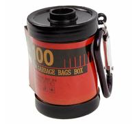 Dispensador de bolsas higiénicas para perros, carrete de fotos rojo