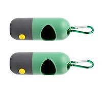 Dispensador De Bolsas Para Excrementos De Perros Cuenta Con Luz LED Para Ver De Noche Gancho Durante Los Paseos Lo Que Garantiza La Comodidad De Los Dueños De Mascotas Dispensador Iluminado Fácil De