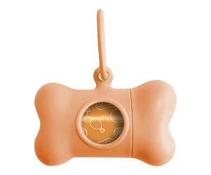 Dispensador de Bolsas para Mascotas United Pets Bon Ton Provenzal Perro Naranja (8 x 4,2 x 5 cm)