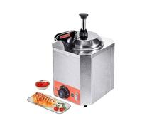 Dispensador de bomba calentada de acero inoxidable, dispensador de queso eléctrico con bomba, dispensador de queso eléctrico, calentador comercial de dulces calientes, rango de temperatura, fácil