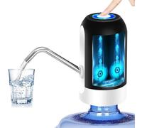 Dispensador de Bomba de Agua Fria Electica Distribuidor de Carga USB, Grifo Automático Adaptador Garrafas de Agua Dosificador de Acero INOX