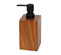 Dispensador de bombas de espuma de resina premium, botella de baño, diseño de madera de nogal, para champú, gel de baño, accesorios de baño de hotel, dispensador de jabón