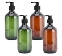 Dispensador de Botella de la Bomba 4pcs 500 ml de plástico Shampoo Dispensador de Bomba Recipiente de Lavado de carrocería vacío para jabón cosmético de jabón cosmético