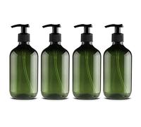 Dispensador de Botellas con Bomba Vacía | Dispensador de Jabón con Botellas con Bomba de 500 Ml/16,9 Oz | Dispensador de Líquido para Lavar 4/2/1 Piezas | Dispensador de Jabón