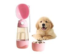 Dispensador de botellas de agua para perros al aire libre, contenedor de alimentos, a prueba de fugas, dispensador de agua portátil para perros, gatos, cachorros, mascotas, artículos esenciales para