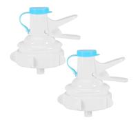 Dispensador de Botellas de Agua, Válvula Dispensadora de Agua de 5 Galones Válvula Dispensadora de Jarra Reutilizable Tapa de Jarra Boquilla de Botella para Botella No Roscada de 55mm (2Pcs)