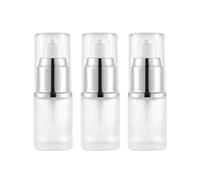 Dispensador de botellas de viaje de vidrio mate recargable, 15 ml/15 g, frascos de cosméticos para artículos de tocador