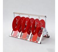 Dispensador de cables, dispensador de cables portátil industrial de múltiples bobinas, enrollador de cables de acero for una gestión de cables y cuerdas sin enredos(Stainless steel 3 bearing)