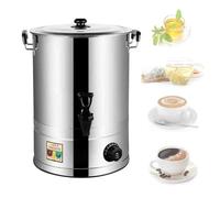 Dispensador de caldera de agua caliente de acero inoxidable con control de temperatura, urna de catering de gran capacidad para cafetería, oficina, hogar