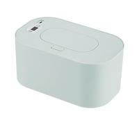 Dispensador de calentador de toallitas para bebés alimentado por USB de gran capacidad, calentamiento de temperatura constante con pantalla digital para el cuidado del bebé (azul claro, A)