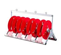 Dispensador de carrete de alambre resistente, estante de alambre plegable, soporte de carrete de cable ajustable para taller, sitio de construcción, almacenamiento de cables