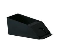Dispensador de cartas de acrílico para zapatos, bandeja de descarte de zapatos para juegos de cartas, hogar, camping, viajes, salas de estar, reuniones, color negro, talla S, negro pequeño