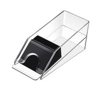 Dispensador de cartas de acrílico profesional portátil para salas de estar, transparente, S