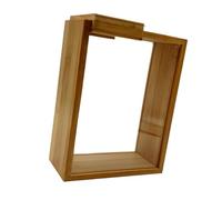 Dispensador de cereales con, contenedor de almacenamiento de alimentos de bambú, organizador de alimentos secos para encimera, gabinete de almacenamiento, organizador de granos de madera natural