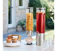 Dispensador De Cereales De Vidrio/Acero 1,8 Lt Buffet De Desayuno Hotel Leone