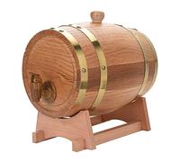 Dispensador de Cerveza de Madera de Roble - Barril de 3 Litros Con Soporte Para Whisky, Bourbon, Tequila y Vino