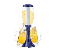 Dispensador de cerveza de mesa, torre de bebida, dispensador de licores con manguera de hielo y grifo, dispensador de bebidas de agua, dispensador de torre luminoso para usar en el bar de la casa