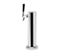 Dispensador de cerveza de una sola palanca, torre de cerveza de acero inoxidable, dispensador de bebidas portátil, dimensiones 33 × 7,6 cm, adecuado para pubs, hogares, hoteles y restaurantes