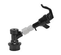 Dispensador de cerveza portátil, grifo de cerveza negro de plástico para barril, dispensador de cerveza compacto con cerradura de bola, con grifo y dispensador para picnic al aire