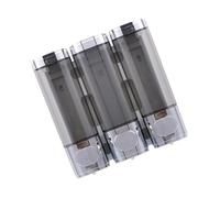 Dispensador de champú y acondicionador de baño ABS montado en la pared, líquido de fácil instalación y recarga de líquido de baño