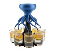 Dispensador De Chupitos Octopus: El Distribuidor De Chupitos Para 8 Personas, Accesorio De Barra | Dispensador De Licor Para Whisky, Vodka, Tequila Y Cerveza, Vertedor De Bebidas Para Encimer