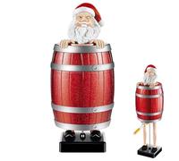 Dispensador de cigarrillos Pere Noel, Divertido Pere Navidad Dispensador de cigarrillos Pop Up, Barril de madera Estuche para cigarrillos, Portacigarrillos para fiestas, Navidad, decoración de