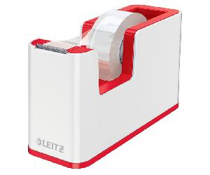 dispensador de cinta adhesiva leitz wow dual rojoblanco leitz 53641026