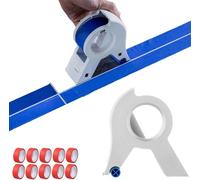 Dispensador de cinta de pintores, Máquina de enmascarar Máquina de enmascarar un dispensador de cinta maestra de enmascaramiento seguro con 10 rollos de cinta adhesiva para pintar aplicador de cinta