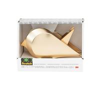Dispensador de Cinta Scotch con 1 Rollo de Cinta Mágica, 3/4 x 350 Pulgadas, Diseño de Pájaro Dorado