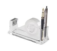 Dispensador de Cinta Transparente,Cortador Antideslizante para Manualidades | Portarrollos de Acrílico Transparente Recargable | para Hogar Escuela Estudio Taller Aula